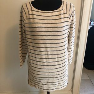 LOFT 3/4 sleeve striped shirt!